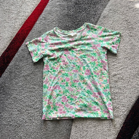 LoveShackFancy Kid’s Floral Print T Shirt - Picture 1 of 3